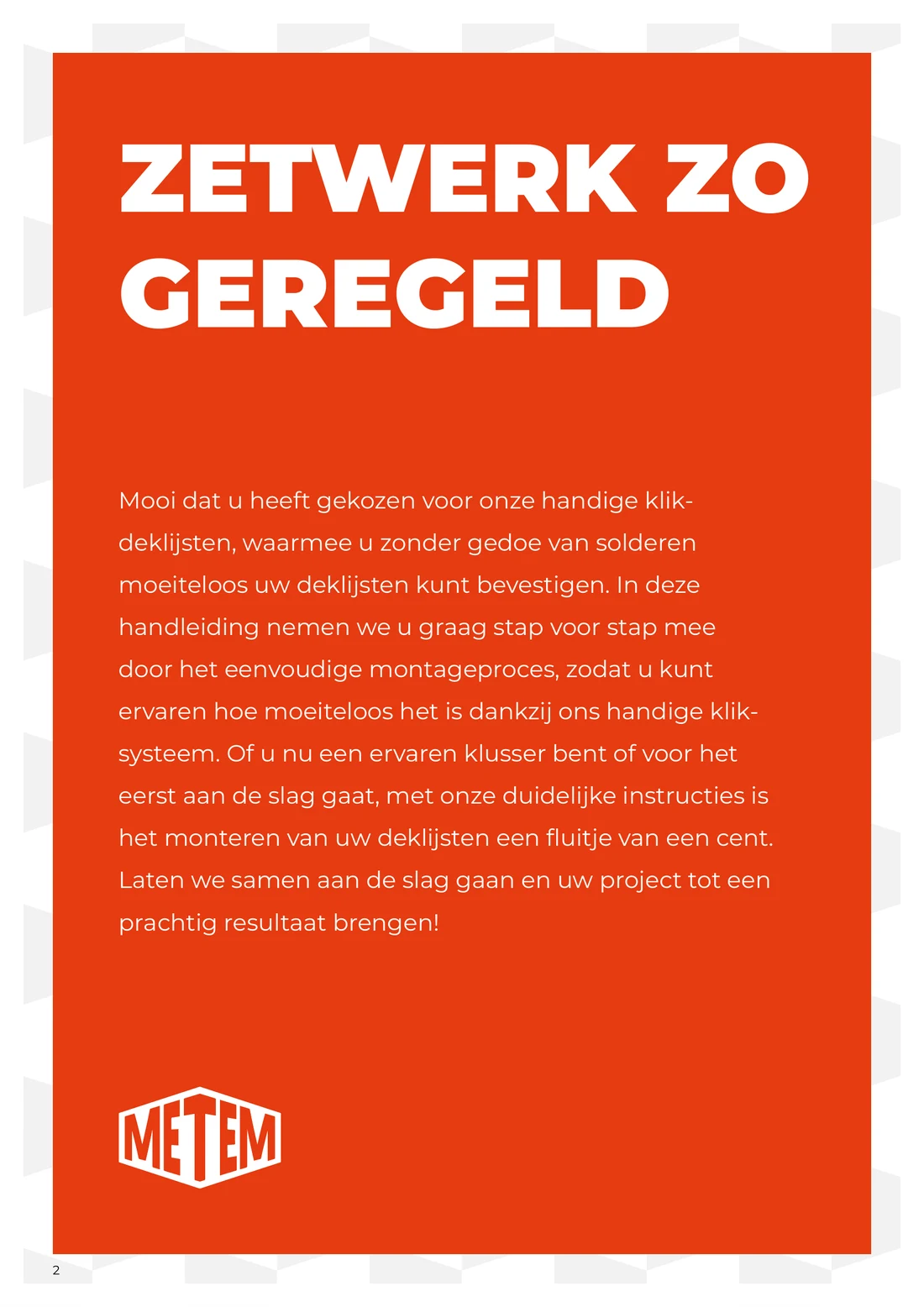 Pagina 2 van de montagehandleiding
