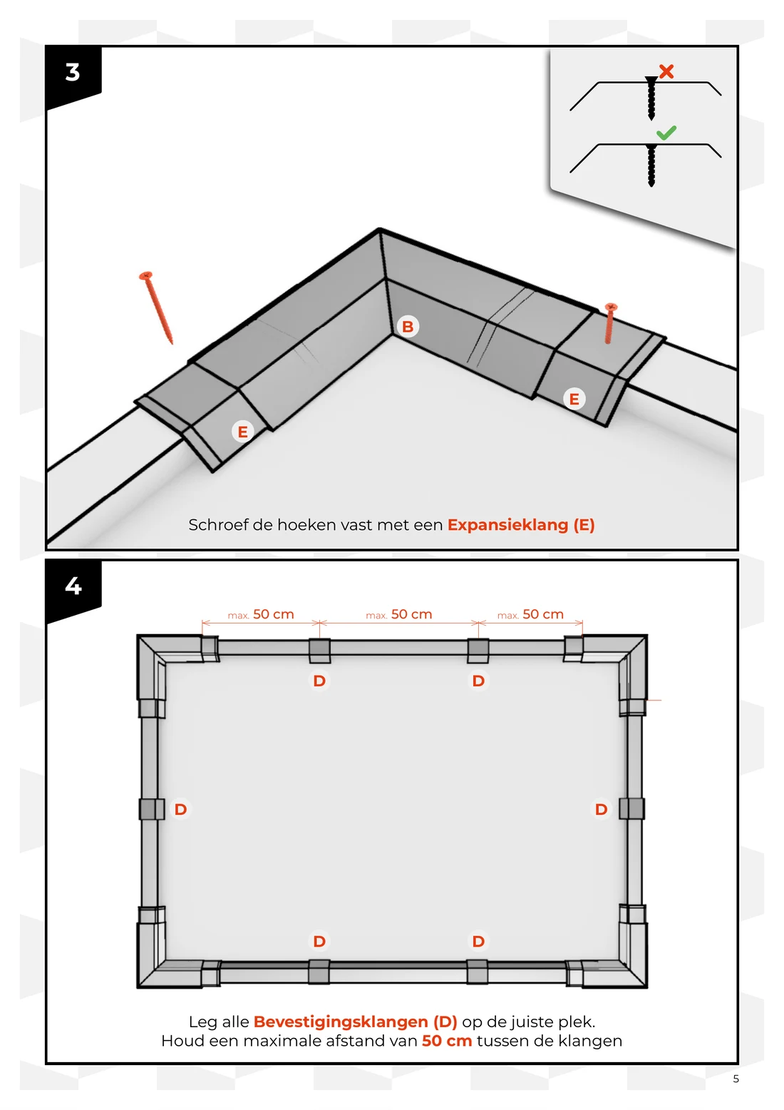 Pagina 5 van de montagehandleiding