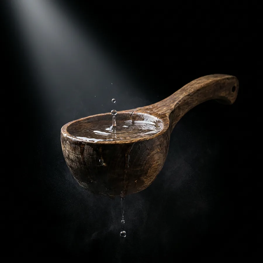 Water. Gaat met geur over de hete kolen. Daar komt de twee uit voort.